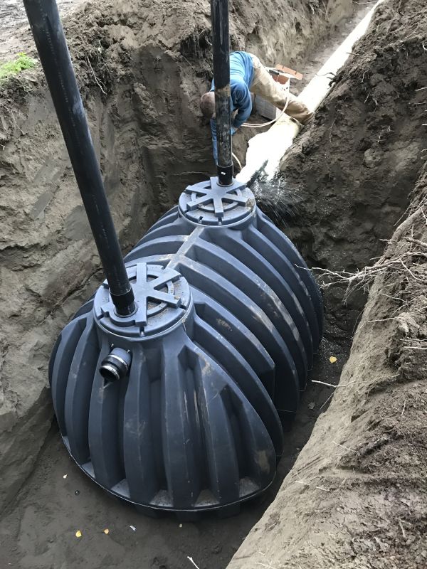 Septic System Installation in Summer