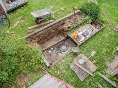 Septic System Installation in Progress